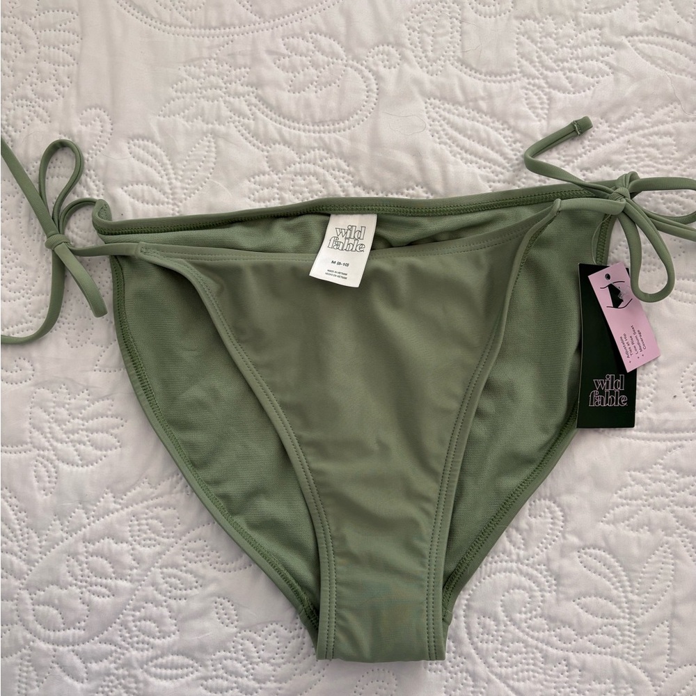 NEW! Wild Fable Green Knit Bikini Set - Picture 8 of 9